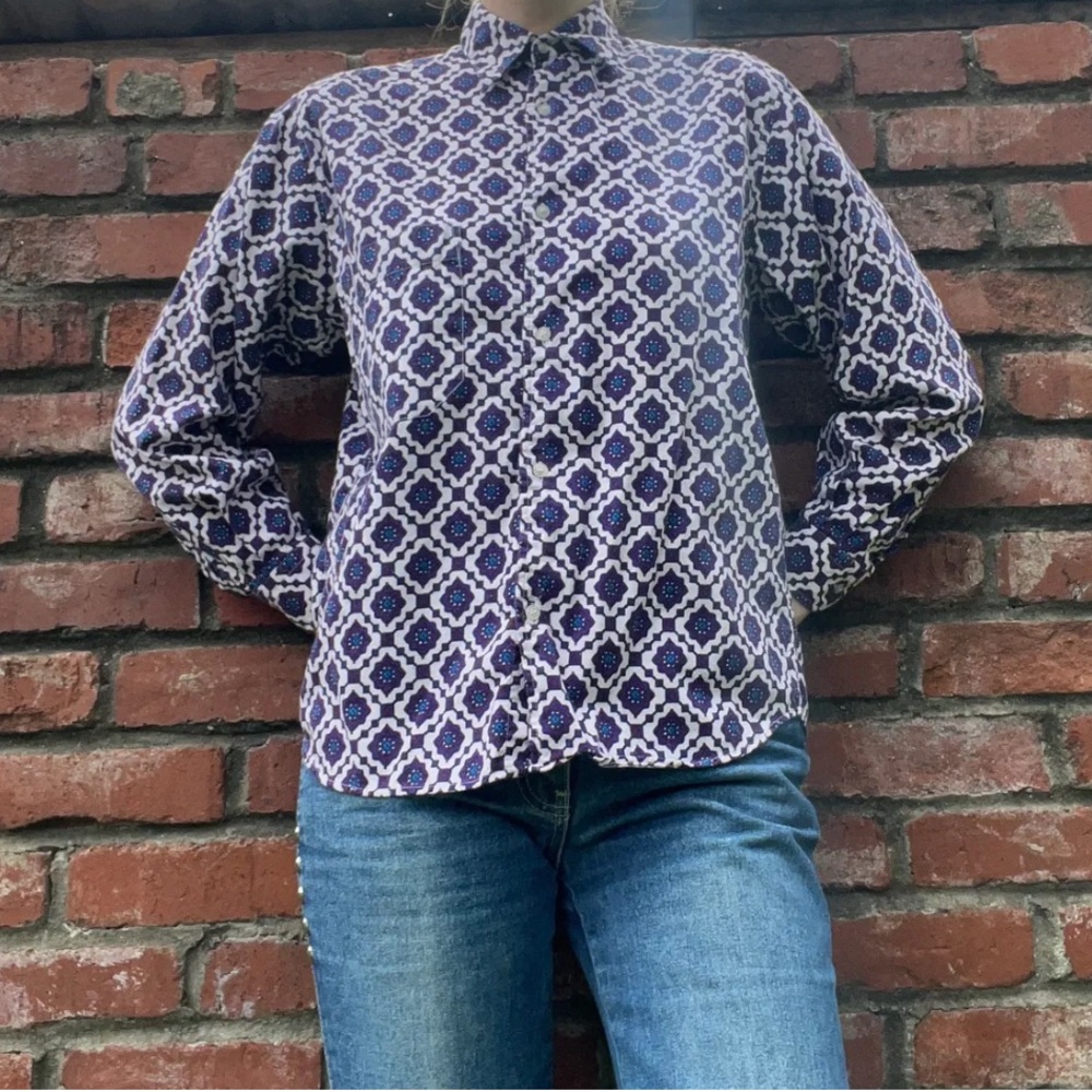 Patterned button down